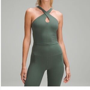 Lululemon Align- Keyhole Halter Tank- Color Dark Forest
